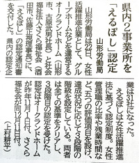 えるぼし認定新聞